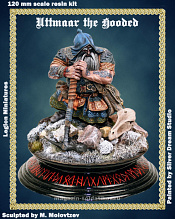 Сборная миниатюра из смолы Uttmaar the Hooded 120 mm, Legion Miniatures - фото