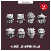 Сборные фигуры из смолы Crimson Legion Heads Set #1, 28 мм, Артель авторской миниатюры «W» - фото