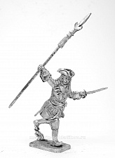 Миниатюра из олова 248 РТ Капитан-поручик Преображенского полка, 54 мм, Ратник - фото