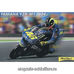Сборная модель из пластика Мотоцикл Ямаха YZR M1 2004 1:12 Хэллер