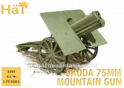 Солдатики из пластика WWI Austrian Skoda 75mm Mountain Gun (1:72), Hat (8244) (8244)