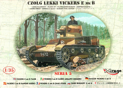 Сборная модель из пластика Танк Vickers E/B, 1:35, Mirage Hobby