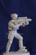 Сборная миниатюра из смолы US NAVY SEAL operator with XM-25. (1/35) Ant-miniatures - фото
