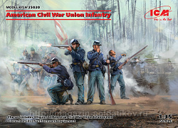 Сборные фигуры из пластика Пехота Союза. Гражданская война в США (1/35) ICM