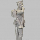 Сборная миниатюра из смолы Сержант гренадерской роты 21-го егерского полка, 1812 г, 75 мм, Аванпост