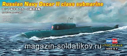 Сборная модель из пластика Подлодка Russian Navy Oscar II Class (1/700) Hobbyboss