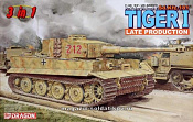 Сборная модель из пластика Д Танк Tiger I Поздний (1/35) Dragon - фото