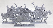 Солдатики из пластика Русские витязи. Старшая дружина (6 шт, в коробке, цвет-серебряный) Воины и битвы - фото