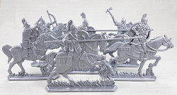 Солдатики из пластика Русские витязи. Старшая дружина (6 шт, в коробке, цвет-серебряный) Воины и битвы