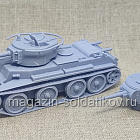 Советский танк БТ-7А 3D 1/56 3Д Корнукопия (552-020) (552-020)