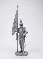 Миниатюра из олова Знаменосец 4-го пех. полка фон Франкемона, Вюртемберг, 1811-12 гг. 54 мм EK Castings - фото
