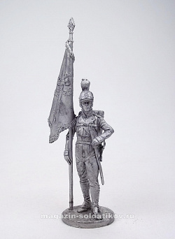 Миниатюра из олова Знаменосец 4-го пех. полка фон Франкемона, Вюртемберг, 1811-12 гг. 54 мм EK Castings