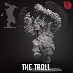 Сборные фигуры из смолы Troll, 28 мм, Артель авторской миниатюры «W»