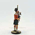 Миниатюра из олова Волынщик 92-го шотландского полка, Великобритания, 54 мм, Студия Большой полк