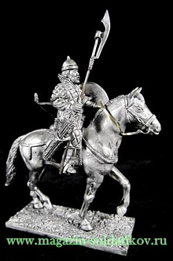 Миниатюра из металла Всадник поместной конницы с бердышом 54 мм, Магазин Солдатики