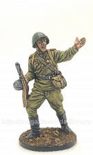Миниатюра в росписи Рядовой советской армии 1943-45 гг, 54 мм - фото