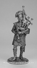 Волынщик 92-го (Гордона) шотландского полка. Великобритания, 1815 г. EK Castings - фото