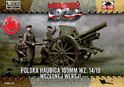 Сборная модель из пластика Polish haubica (howitzer) 100 mm wz.14/19 (early) 1:72, First to Fight