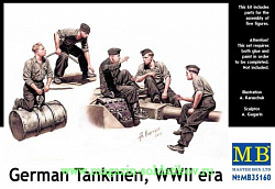 Сборные фигуры из пластика MB 35160 Немецкие танкисты, период Второй мировой войны (1/35) Master Box