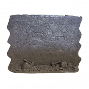 Материал - двухкомпонентный пластик Стена с лошадьми, Серый, Воины и битвы - фото