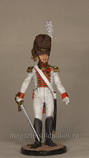 СП275 Офицер гвардейских гренадеров. Вестфалия, 1809-10 гг., 54 мм, Сибирский партизан.
