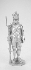 Сборная миниатюра из металла Фузилер линейной пехоты в кивере. Франция, 1806-1812 гг, 28 мм, Аванпост - фото