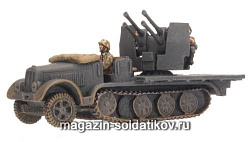 Сборная модель из пластика SdKfz 7/1 (Quad 2cm) (15мм) Flames of War (GE166) (GE166)