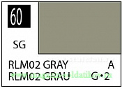Краска художественная 10 мл. серый RLM02, полуглянцевая, Mr. Hobby. Краски, химия, инструменты - фото