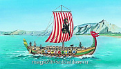 Сборная модель из пластика Корабль Viking Ship Drakkar 1:60 Smer - фото