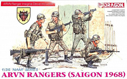 Сборные фигуры из пластика Д Солдаты ARVN Rangers (Saigon 1968) (1/35) Dragon