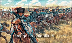 Солдатики из пластика ИТ Набор солдатиков «Французская лёгкая кавалерия (Наполеоновские войны)» (1/72) Italeri