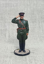 Миниатюра в росписи Гвардии капитан Красной Армии, 1943-45 гг. СССР, 54 мм, Сибирский партизан - фото
