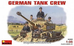 Сборные фигуры из пластика Немецкий танковый экипаж MiniArt (1/35)