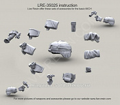 LRE35025 Набор аксессуаров для шлема армии США ACH-MICH, 1:35, Live Resin