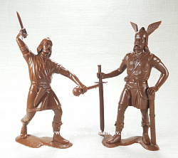 Сборные фигуры из пластика Варвары, набор из 2-х фигур №2 (коричневые,150 мм) АРК моделс