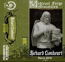 Бюст из смолы Ричард Львиное сердце 1:10 Medieval Forge Miniatures (A-048) (A-048)