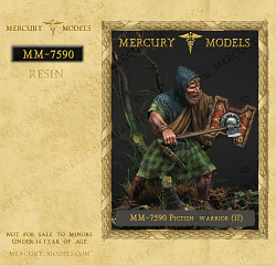 Сборная фигура из смолы Pictish warrior (2), 75 мм, Mercury Models