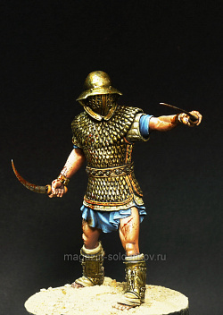 Сборная фигура из смолы Gladiator dimacher, 75 мм, Mercury Models