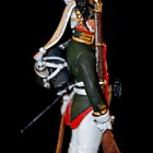 Сборная миниатюра из металла Унтер-офицер лейб гвардии 1804 г, 1:30, Оловянный парад