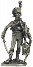 Миниатюра из металла 053. Офицер гвардейских конных егерей, Франция 1805-1815 гг. EK Castings - фото