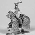 Сборная фигура из металла Конный тяжеловооруженный русский дружинник с топором XIII в., 28 мм, Figures from Leon (L004) (L004)
