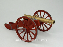 Миниатюра в росписи Пушка XVIII века,54 мм, Экипаж (23105) (23105)