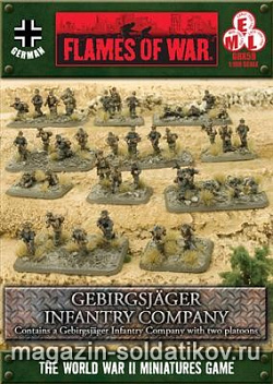 Миниатюра из металла Gebirgsjager Infantry Company (15мм) Flames of War (GBX59) (GBX59)