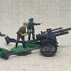 Немецкая гаубица 1/72 (3 фиг.) (Q530-091) (Q530-091)