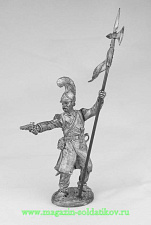 Миниатюра из металла Сержант эскорта Орла линейной пехоты, Франция, 1813 г., 54 мм, Россия - фото
