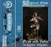 C-75-068 Pirate with violin, 75 mm (1:24) Medieval Forge Miniatures