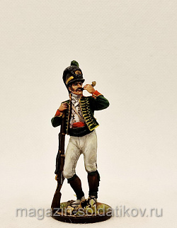 Миниатюра из олова Рядовой Каталонского батальона легкой пехоты. Испания, 1807-08, Студия Большой полк