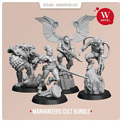 Сборные фигуры из смолы Manhunters Cult Bundle, 28 мм, Артель авторской миниатюры «W» - фото