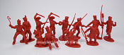 Солдатики из пластика Mexicans 2nd series 12 figures in 9 poses (red), 1:32 ClassicToySoldiers - фото