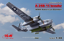 Сборная модель из пластика A-26B-15 Invader, Американский бомбардировщик 2 МВ (1/48) ICM (48282) (48282)
